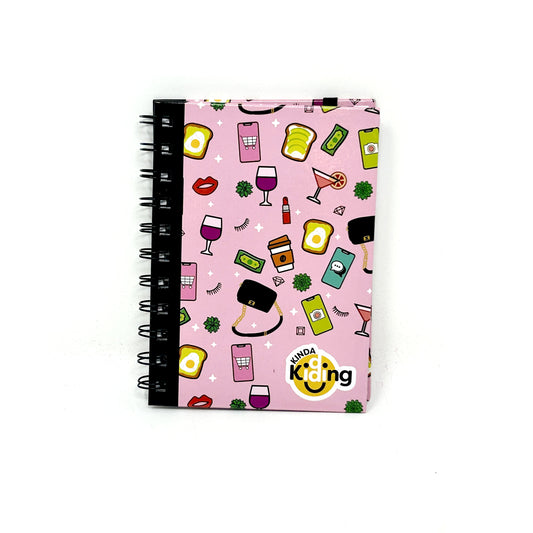 Glam Pattern Spiral-Bound Notebook