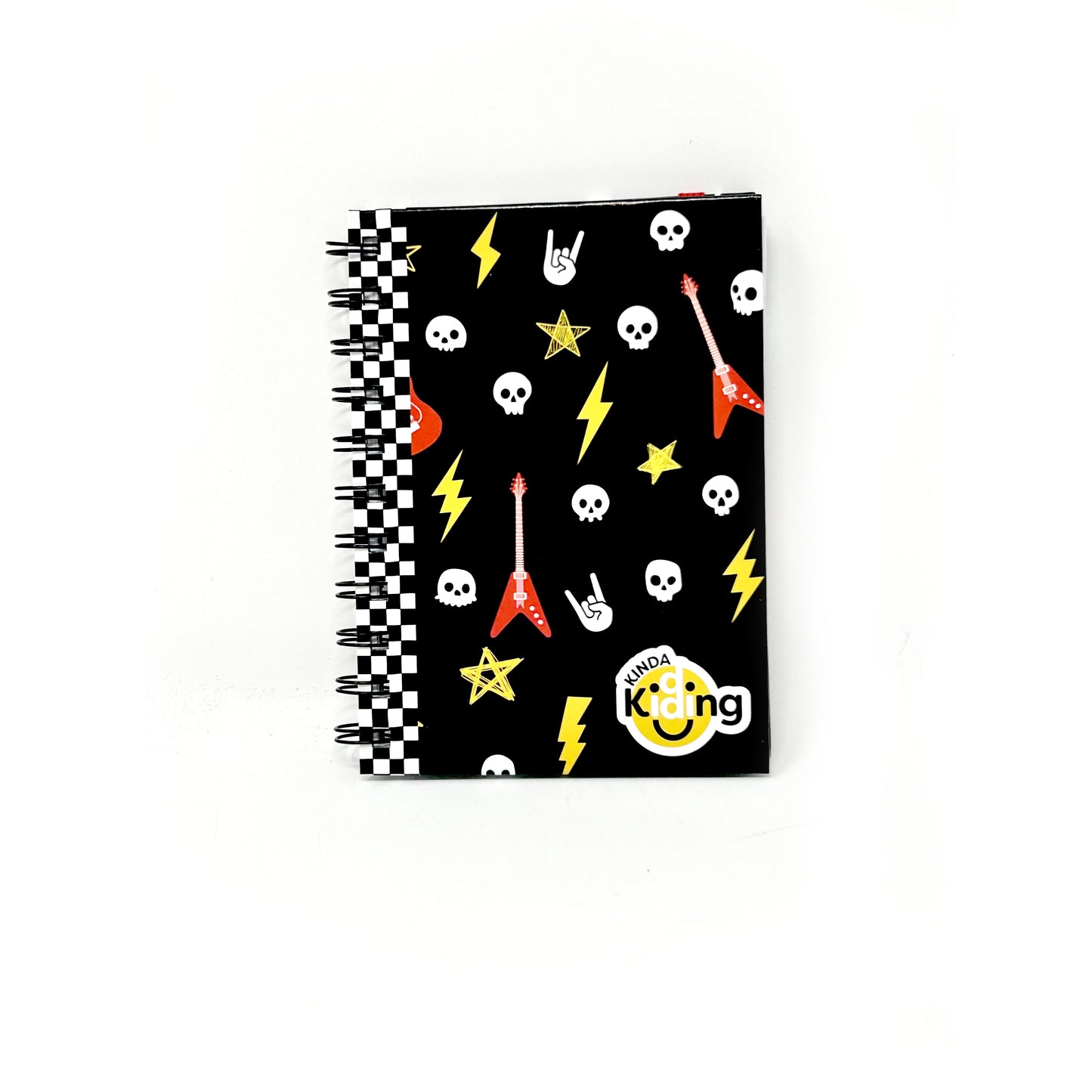 Rockstar Pattern Spiral-Bound Notebook